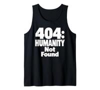 404 Humanity Not Found Programmeur Coder Humour Débardeur