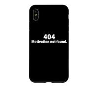 404 Motivation Not Found Aucune Motivation Paresseux Coque pour iPhone XS Max