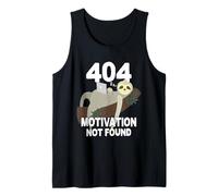 404 Motivation Not Found Aucune Motivation Paresseux Débardeur