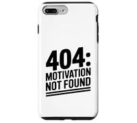 404 Motivation Not Found Humour Sarcastique drôle Coque pour iPhone 7 Plus/8 Plus