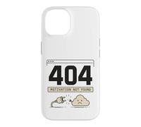 404 Motivation Not Found Retro Internet Humour Coque pour iPhone 14