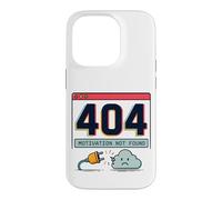 404 Motivation Not Found Retro Internet Humour Coque pour iPhone 14 Pro