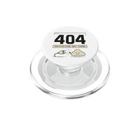 404 Motivation Not Found Retro Internet Humour PopSockets PopGrip pour MagSafe