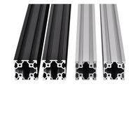 4040 V-Slot Aluminum Extrusion Profiles 100-550mm, 2Pcs - EU Standard Linear Rail Slide For CNC Router Kit And 3D Printer(Black Anodized,200mm)