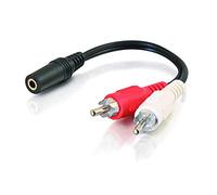 40424 Value Series One Câble Y stéréo femelle 3,5 mm vers deux RCA stéréo mâles 15,2 cm