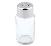 [40438] APS Salière/poivrière, verre/acier inoxydable, 6 trous