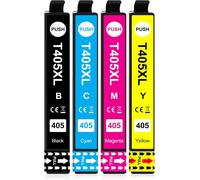 405 XL Cartouches d'encre Compatibles avec Epson 405XL Multipack pour Workforce Pro WF-3825 WF-3820 WF-4820 WF-4825 WF-4830 WF-7310 WF-7830 WF-7840 WF-3825DWF WF-4820DWF WF-7310DTW,4-Pack