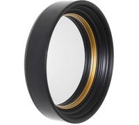 405cm Round Convex Mirror Elegant Wall Decoration Magnifying Effect Modern Design Easy To Install Black Contour Ideal For Living Room Or Bedroom - Black