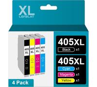 405XL 405 XL Cartouche d'encre Compatible pour Epson 405 XL Remplacement pour Epson Workforce WF-3820 WF-3825 WF-4820 WF-7830 WF-7835 WF-4825 WF-4830 (2 Noir 1 Cyan 1 Magenta 1 Jaune)