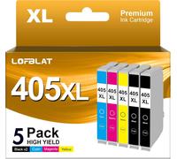 405XL 405 XL Cartouche d'encre Compatible pour Epson 405 XL Remplacement pour Epson Workforce WF-3820 WF-3825 WF-4820 WF-7830 WF-7835 WF-4825 WF-4830 (2 Noir 1 Cyan 1 Magenta 1 Jaune)