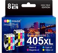 405XL Multipack Cartouche d'encre Multipack Compatibles pour Epson 405XL 405 XL pour Epson Workforce Pro WF-3820 WF-3825 WF-4820 WF-4825 WF-7310 WF-7830 WF-7835 WF-7840 (8 Pack)