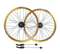 406 BMX Paire De Roues 20 Pouces Paire De Roues For VTT Jante Vélo Frein À Disque Moyeu 32H Avant Et Arrière 100 X 135 Mm Cassette 7-8-9-10-Vitesses QR 1710g(Giallo)