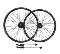 406 BMX Paire De Roues 20 Pouces Paire De Roues For VTT Jante Vélo Frein À Disque Moyeu 32H Avant Et Arrière 100 X 135 Mm Cassette 7-8-9-10-Vitesses QR 1710g(Schwarz)