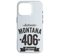 406 Montana Code régional en Vieilli Authentique Coque pour iPhone 16 Pro