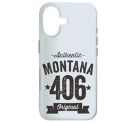 406 Montana Code régional en Vieilli Authentique Coque pour iPhone 17