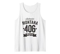 406 Montana Code régional en Vieilli Authentique Débardeur