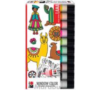 [406000000126] Marabu KiDS Window Color "LAMA", set, 10 x 25 ml