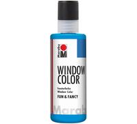 [40604095-3] Marabu Lot de 3 Windows Color "fun & fancy", 80 ml, bleu d'azur