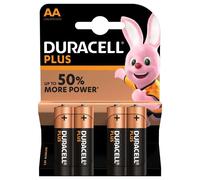 [4061422] DURACELL Pile alcaline "PLUS POWER" MN1500 LR6 AA Blister de 4