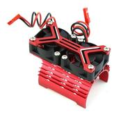 4068 4074 4082 4268 4274 Dissipateur thermique de moteur 30 mm double ventilateur de refroidissement 40-42 mm moteur pour Arrma Typhon 6S Kraton 6S Felony Mojave pièces de mise à niveau (rouge)