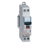 406864 Disjoncteur Legrand 4A unipolaire + neutre DNX3 - courbe C - 4,5/6kA - À vis - 1 module