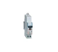406881 Disjoncteur Legrand 10A unipolaire + neutre DX3 - courbe C - 4,5/6kA - AUTO+VIS - 1 module