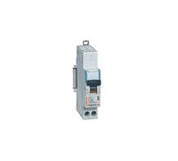 Legrand Disjoncteur DX3 20 A unipolaire + neutre – Courbe C – 4,5/6 kA – AUTO+VIS – 1 module