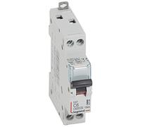 407696 Disjoncteur unipolaire + neutre 6A - 1P+N Courbe C - 6/10kA - À vis - Legrand DX3