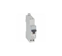 407718 Disjoncteur unipolaire + neutre 40A - 1P+N Courbe C - 6/10kA - Automatique et vis - Legrand DX3