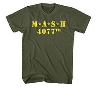 4077Th vert militaire occidental logo t-shirt - Vert - XXL