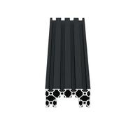 4080 C-Beam Aluminum Extrusion Profile 550-1500mm, 2Pcs - EU Standard Linear Rail Slider Slot For 3D Printer And CNC Router(Black Anodized,1450mm)