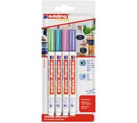 [4085-4] EDDING Marqueur craie liquide 4085 blister de 4 Assortis métallisés ...