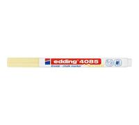 Edding Marqueur craie liquide 4085 – Jaune pastel, pointe 1–2 mm, effaçable pour vitres et ardoise