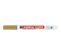 edding Marqueur à craie liquide 4085 effaçable – Pointe ogive 1–2 mm – Or – 1 pièce