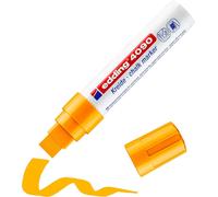 4090 Marqueur Craie Liquide - Orange Fluorescent - 1 Feutre Craie Liquide - Blister - Pointe Biseautée 4-15 Mm - Feutre Craie Effacable Pour Écrire Sur Les Vitres,Le Verre, Les Ardoises
