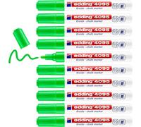 4095 Marqueur Craie Liquide - Vert Clair - 10 Feutres Craie Liquide - 2-3 Mm - Feutre Craie Effacable Pour Écrire Sur Les Vitres,Le Verre - Feutre Craie Ardoise Aux Couleurs Opaques