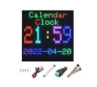 4096 LED Panneau Matriciel 64×64 Pixels RGB LED Couleur Display 3mm Pitch LED Module Support Arduino, Raspberry Pi, Luminosité Réglable, Permet d'afficher du Texte, Images Colorées, Animation