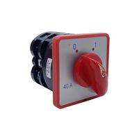 40A 7.5kw 380V Two Layers OFF-ON Rotary Cam Changeover Switch Red HZ5-40/7.5 L03 NWPNLXEA