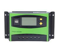 40A Solar Management Controller | 12V / 24V Auto - Switching with Large LCD Screen | IP32 Weather - Protected Solar Regulator for RV / Boat / Off - Grid Systems | Dual USB Ports,