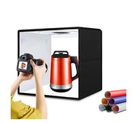 40cm Anneau LED Dimmable Lightbox 3 Modes d'éclairage Photo Studio Tir Kits de boîte de Tente 6 X Arrière-Plans de Couleur Double Face(40cm Studio Box)