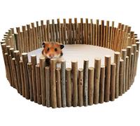 40cm Clôture flexible en bois pour hamster, Jouet à mâcher en bois naturel, Cachettes flexibles pour petits animaux, Chinchilla