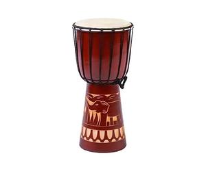 40cm Grand Djembé Tambour Bongo Drum Eléphant Marron Commerce Equitable Top Sonorité