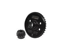 40Cr Steel Spiral-Cut 37-Tooth Ring and 13-Tooth Pinion Differential Gear Set for Traxxas 1:10 Slash/Ford GT/Corvette/Hot Rod/Raptor Pro/Mustang GT/HOSS/Stampede/GR Supra GT4 / RUSTLER