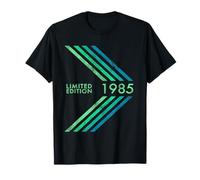 40e Anniversaire 1985 édition limitée Homme Femme Rayure Sportive T-Shirt