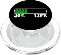 40e Anniversaire 40% Life 40 Ans de Vie Barre de Chargement PopSockets PopGrip pour MagSafe