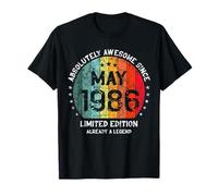 40e Anniversaire Absolument génial Depuis mai 1986 Homme Femme T-Shirt