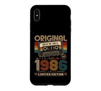 40e Anniversaire Cadeau Homme Juillet 1986 Cassette Coque pour iPhone XS Max