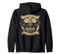 40e Anniversaire Life Begins at 1986 Legends Sweat à Capuche
