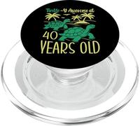 40e Anniversaire Tortue 40 Ans Amoureux de Tortue PopSockets PopGrip pour MagSafe