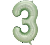 40Inch Balloon Number 3 Green, 0123456789,10-19,20-25,30,40,50,60,70,80,90 Balloon 3. Birthday Party Foil Age Balloon, Digital Balloon 3 Party Decoration Support Helium